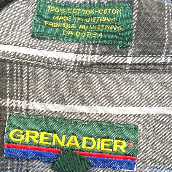 Vintage Grenadier Men’s Long Sleeve / Blue & Grey - Picture 9 of 9